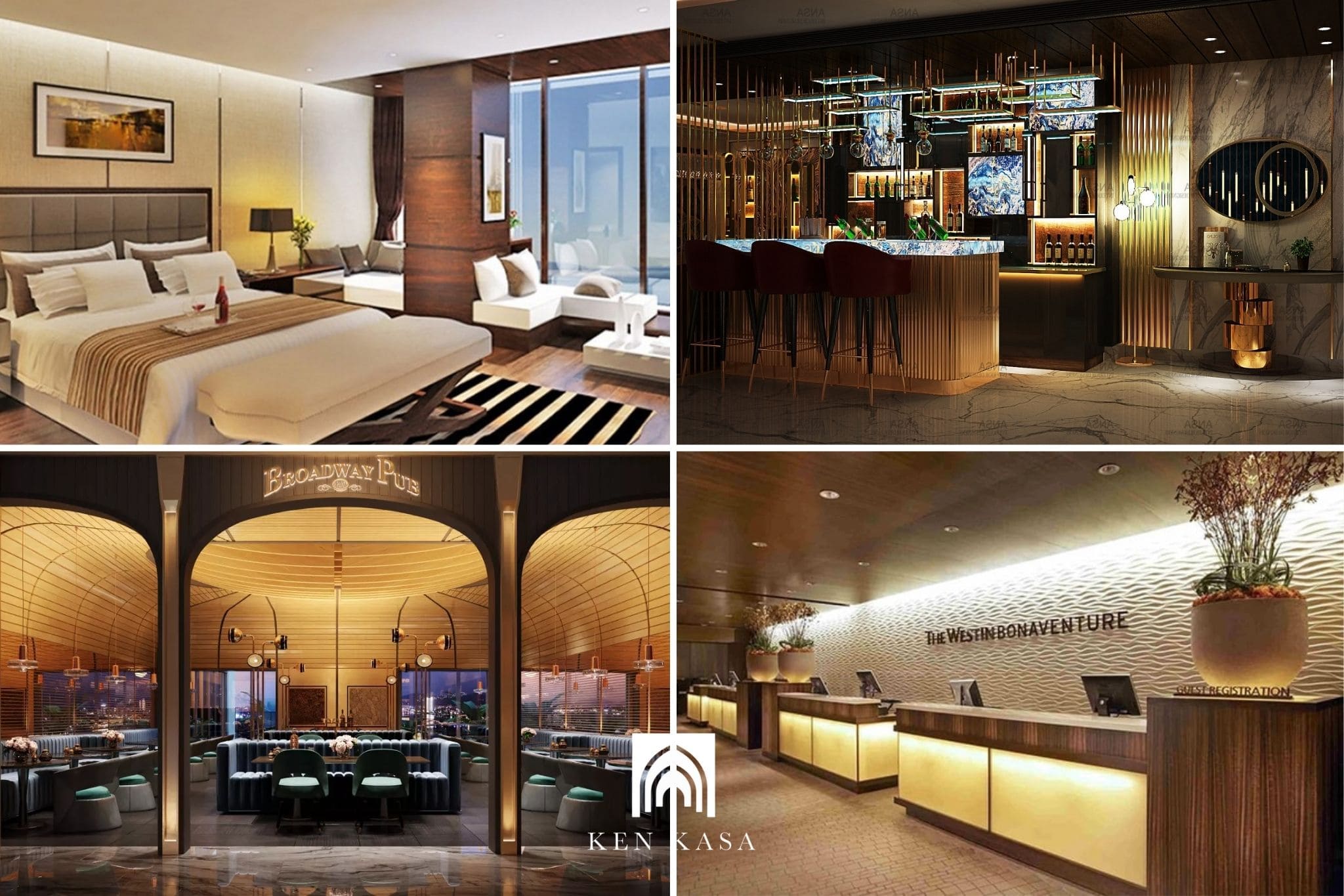 Kh&ocirc;ng gian trong kh&aacute;ch sạn chia th&agrave;nh 3 khối chức năng ch&iacute;nh&nbsp;